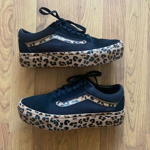 vans leopard print platform